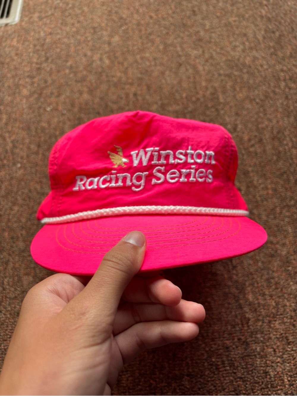 Winston Racing Series Pink Rope-Trim Cap